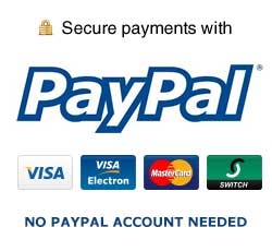 Secure Payments with PayPal - No PayPal account needed